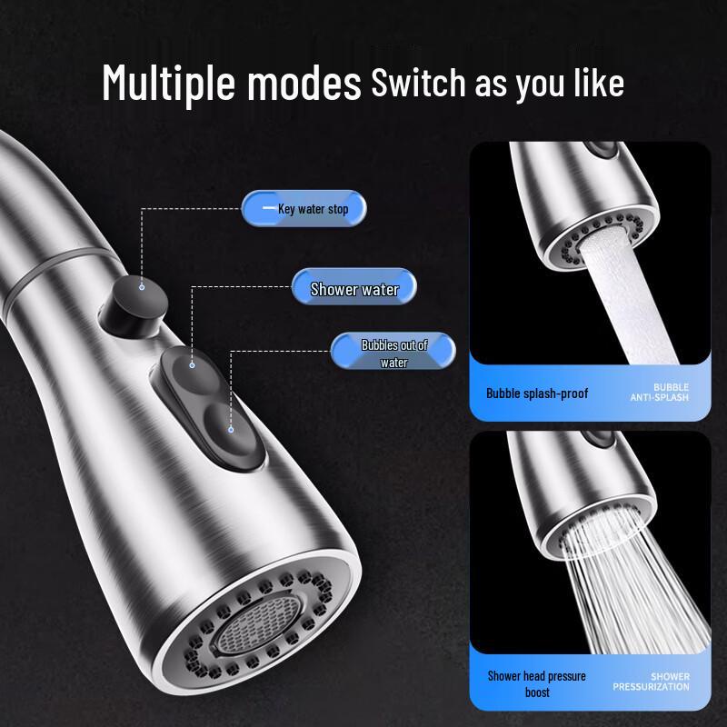 Yuzhuxun Universal Pull-Out Kitchen Faucet