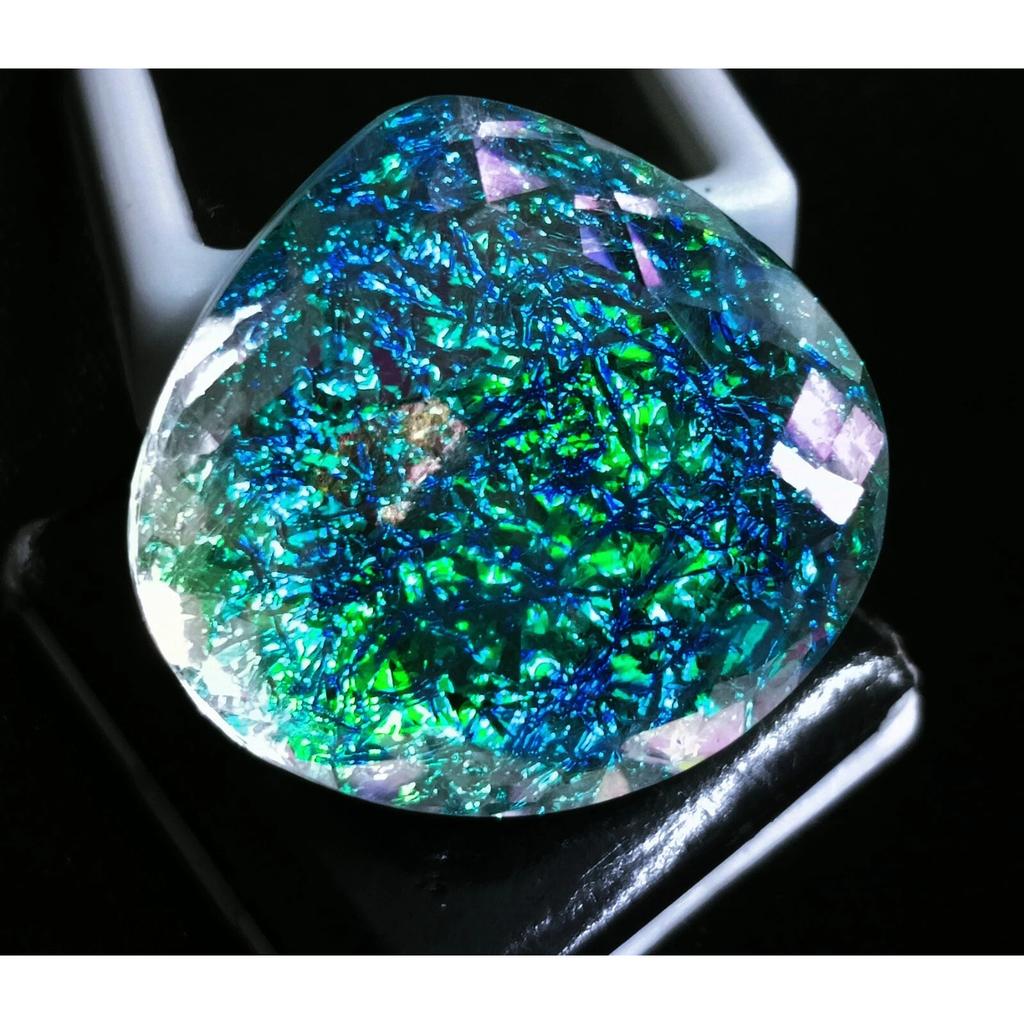 Natural Monarch Fire Opal Doublet 65+ Ct Pear Cut Certified Fabulous Gemstone
