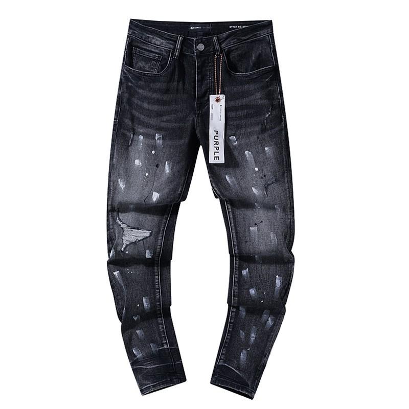 Jeans de Hombre Rectos con Parches Desgastados Estilo Vintage High Street Pantalones Casuales