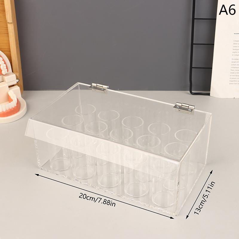 Acrylic Organizer Dental Resin Adhesive Applicator Holder Pre-Formed Bow Wire Placement Box Storage Dust Box