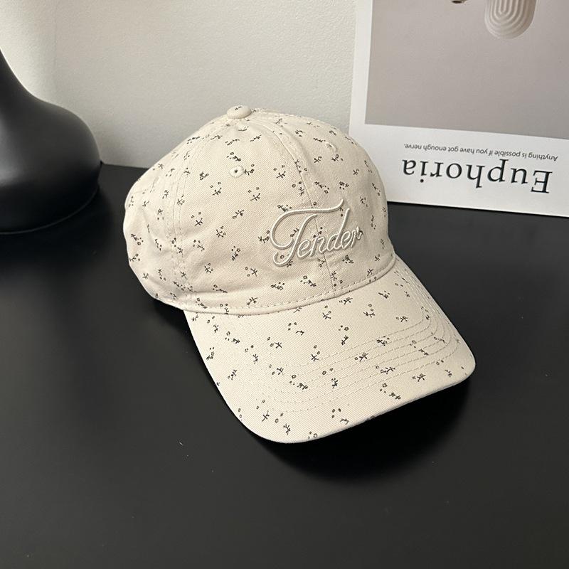Floral Print Tender Embroidered Baseball Cap, Vintage Adjustable Dad Hat, Casual Sun Hat for Women