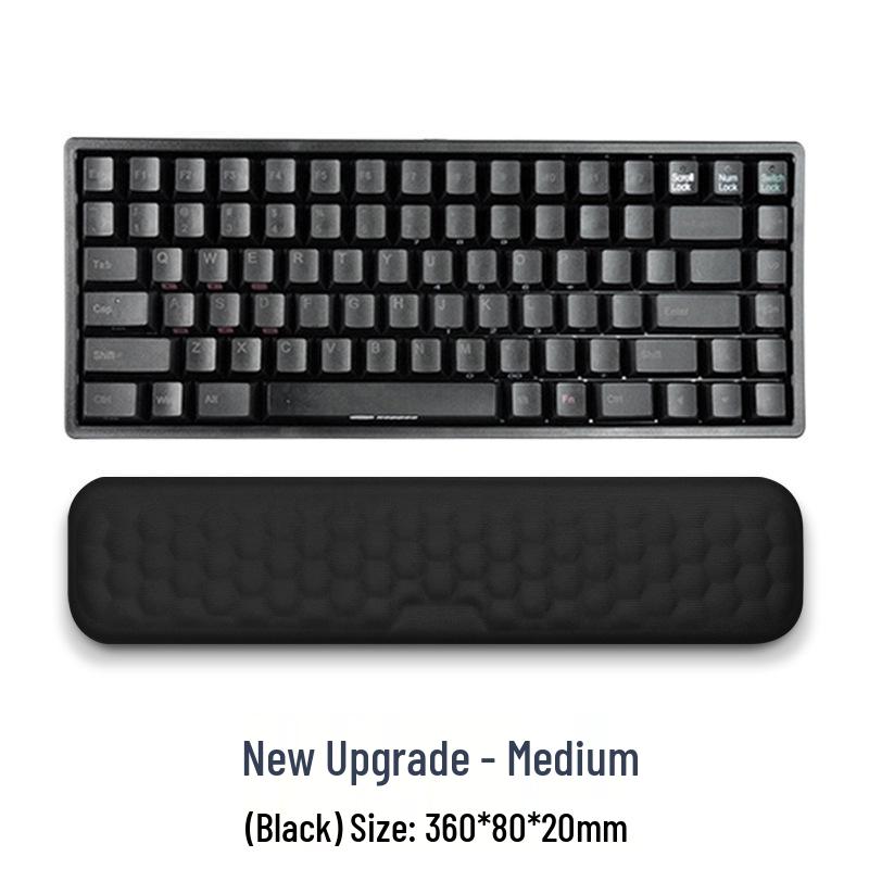 Memory Foam Wrist Support Mouse Pad & Silicone Keyboard Hand Rest