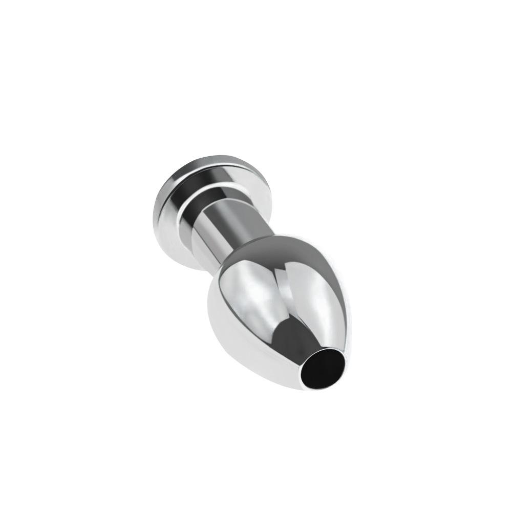 175g Dia 38mm Metal Inner Hollow Anus Beads Balls Flushable Anal Butt Plug Magnus Enema Syringe Cleaning Fetish Sex Adult Toys