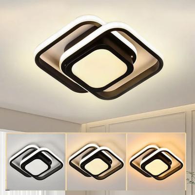 Square LED Ceiling Light 3 Color Temperature Adjustable for Entryway/Hallway/Closet/Balcony