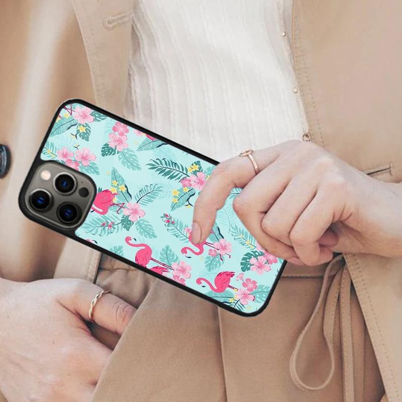 Flamingo Leaves Magnetic Phone Case For APPLE iPhone 17 Air 16 14 13 12 Pro Max 15 Plus Wireless Charge With MagSafe Cover