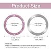 2 Pack Car Engine Start Stop Decoration Ring Pink, Crystal Decorative Ring Sticker Car Interior Accessories for Women, Automotive Pushbutton Switches