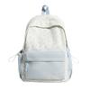 Women Star Print Nylon Backpack Cute School Bag Travel Daypack for Girls