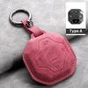 Étui de Protection en Cuir pour Clé de Voiture à 4 Boutons pour Chery Jetour Traveller 2024 2023 Coque de Clé Auto Porte-Clés