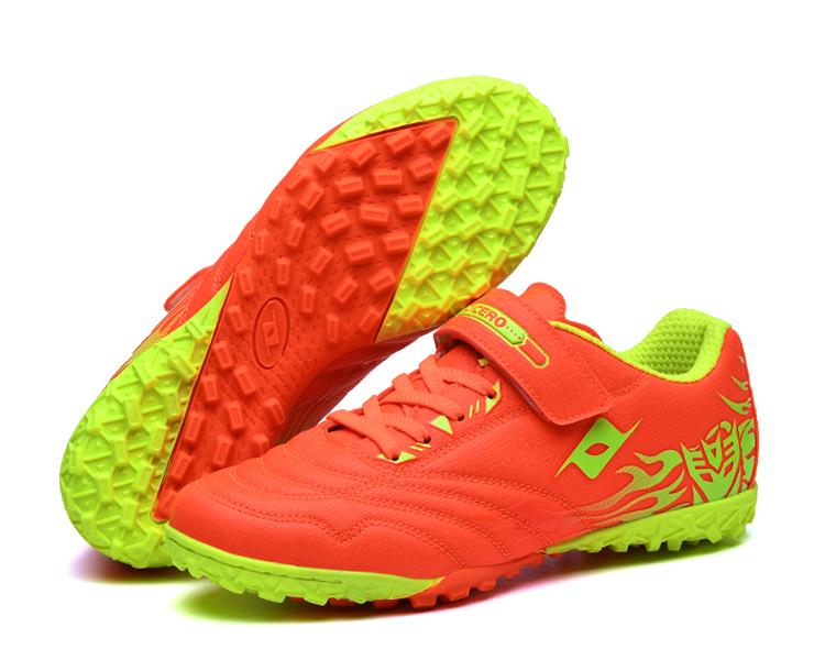 Xisailong Kids' Soccer Shoes, Velcro, TF Studs, for Primary & Middle School Students