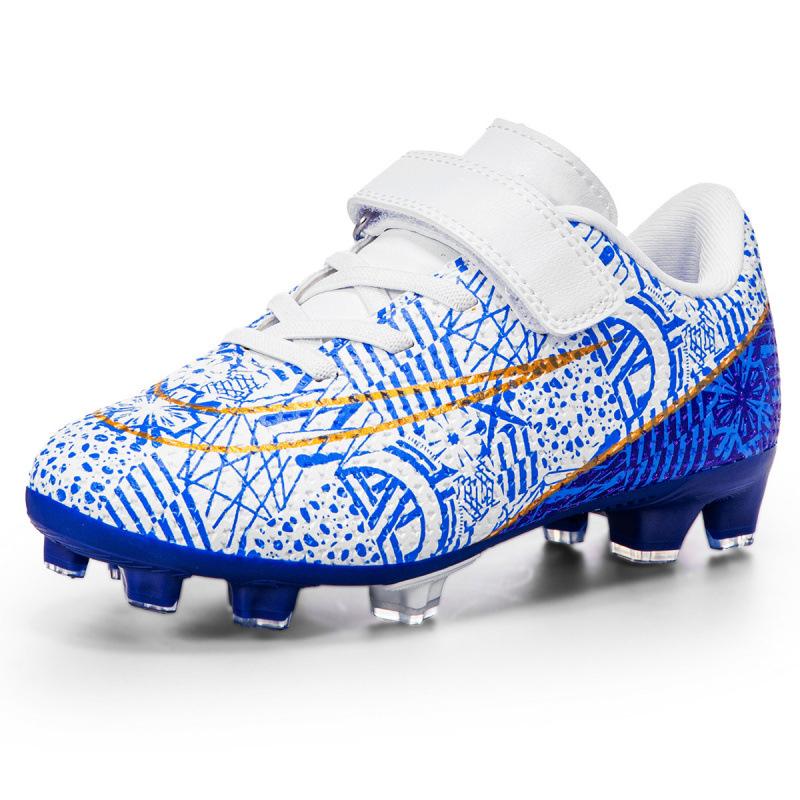 1160K children's football shoes low-top Velcro boys student training sneakers spike broken nail sneakers