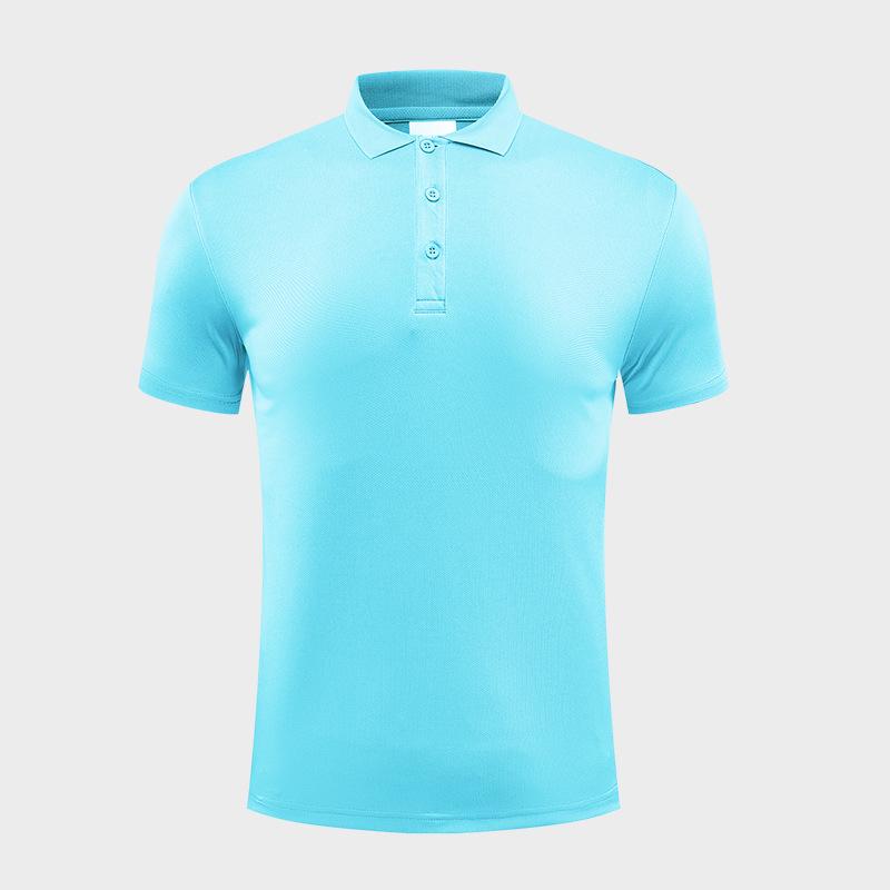 Custom Quick-Dry Lapel Polo Shirt - Short Sleeve, Solid Color, Perfect for Workwear and Summer Sports