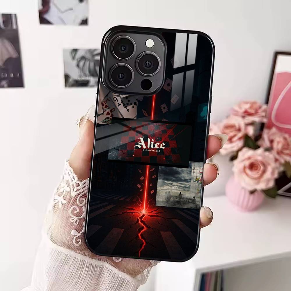 Hot TV Alice In Borderland Phone Case For iPhone 17 16 15 14 13 12 Pro Max Plus for Magsafe Mirror Wireless Magnetic Cover