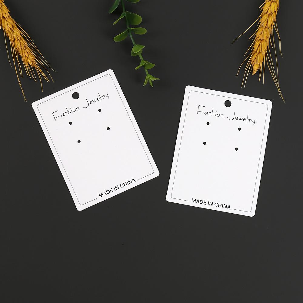 6x8 New Style Jewelry Earring Display Card - Paper Hang Tag for Studs