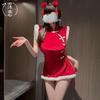Sex Lingerie Sexy Christmas Uniform Couple Dating Robe New Pure Desire Cheongsam Free