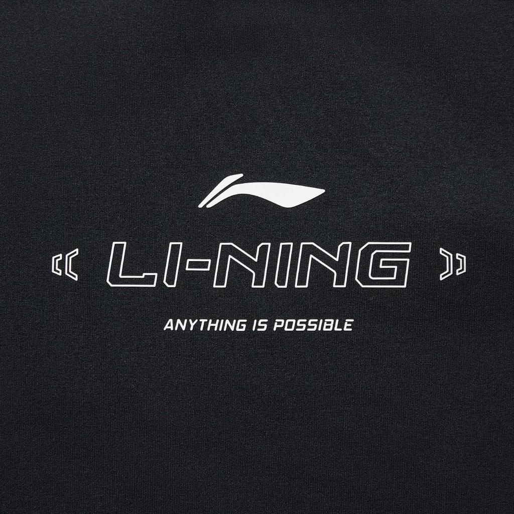 Li-Ning Fitness Series Round Neck Logo Print Sports Sweatshirt Men sweatshirt AWDVF17-3