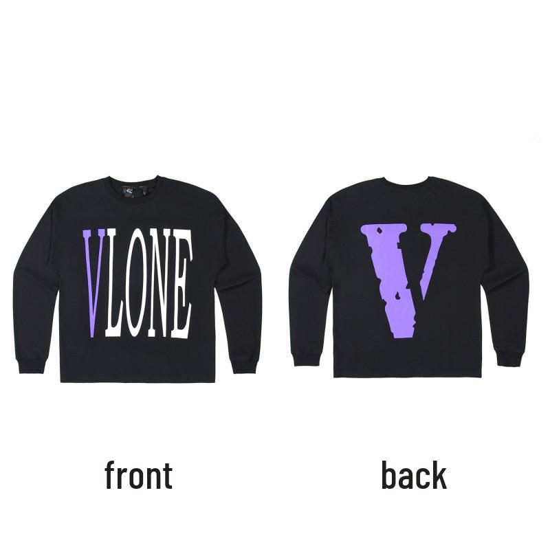 Moletom com Capuz de Manga Longa VLONE Big V Unissex - Estilo Tendência Inspirado em Wang Yibo