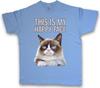 THIS IS MY HAPPY FACE T-SHIRT – Grumpy Cat Smile Fun Cute Rockabella Girl