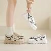Women's Ankle Shoes 2025 Spring Fashion Casual Leopard Shoes for Women Platform Ladies's Sneakers Low Top Lace Up Tenis Feminino