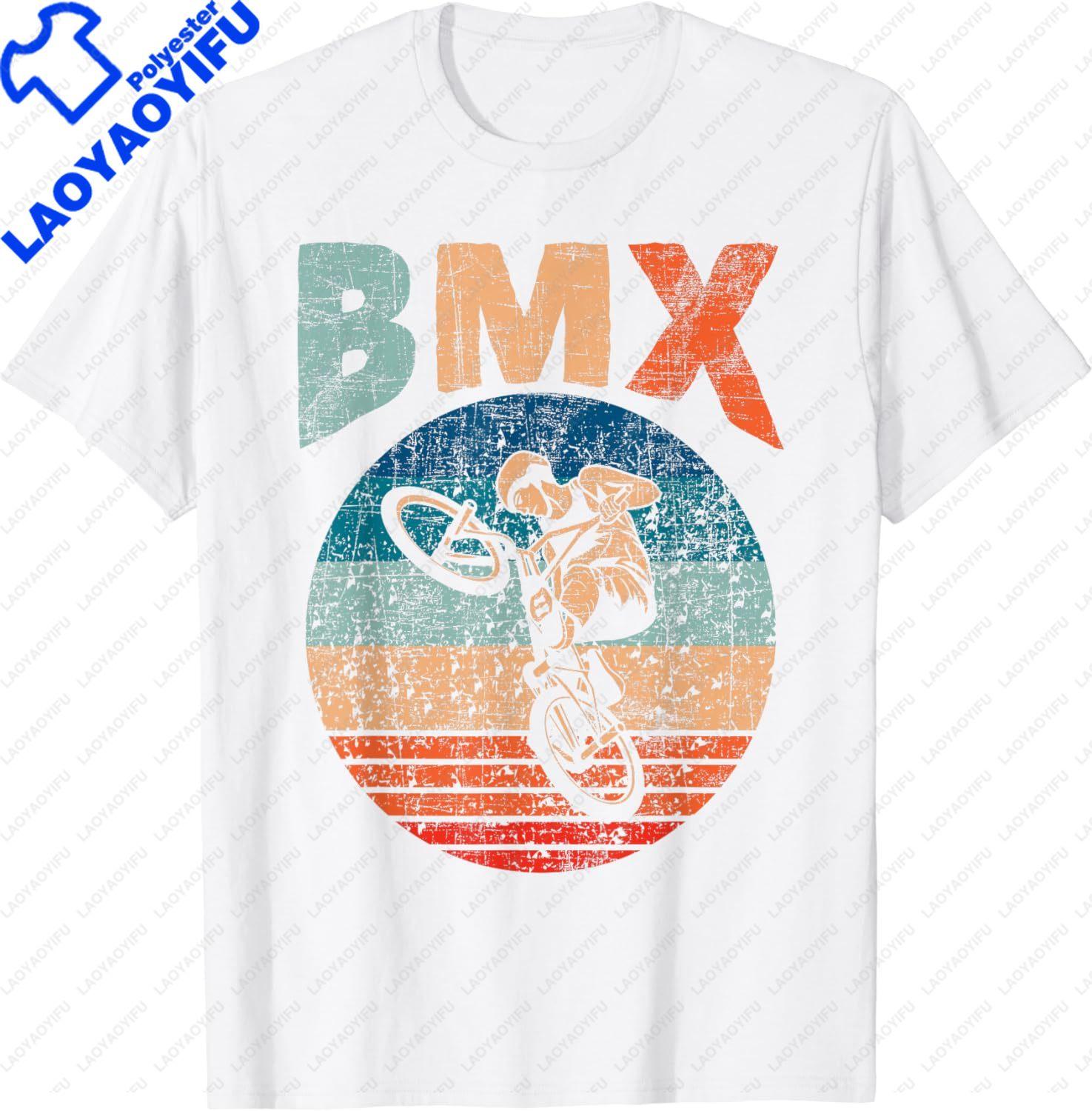 BMX Велосипед Велосипедист Гонщик Велоспорт Трюки Дорожный Велосипед Футболка Мужская Одежда Топы Графические Футболки Streetwear Camisetas S