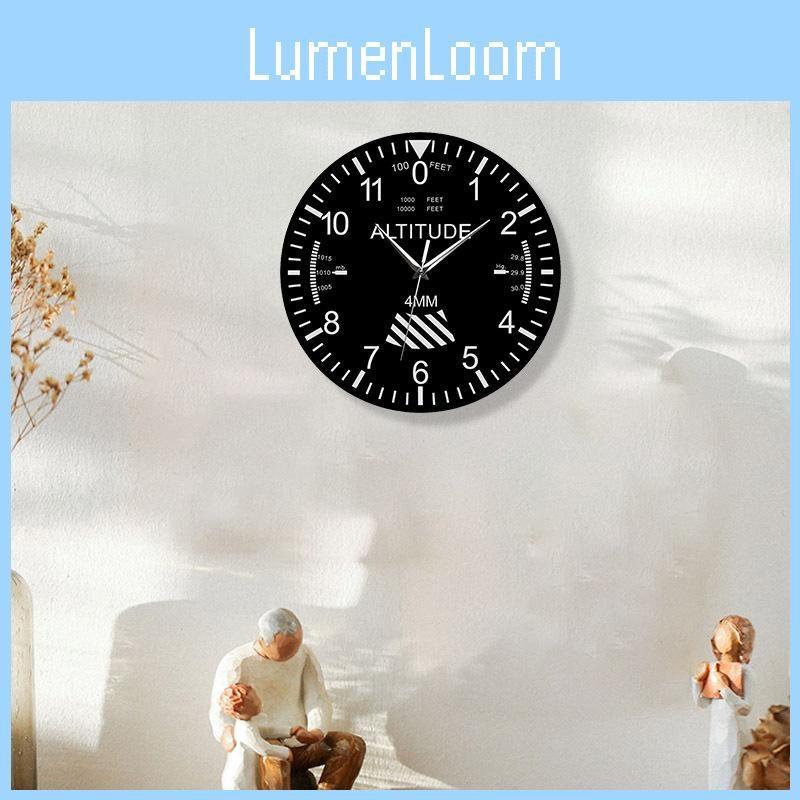 Clock Altimeter Wall Tracking Air Plane Altitude Modern Instrument Home Decor