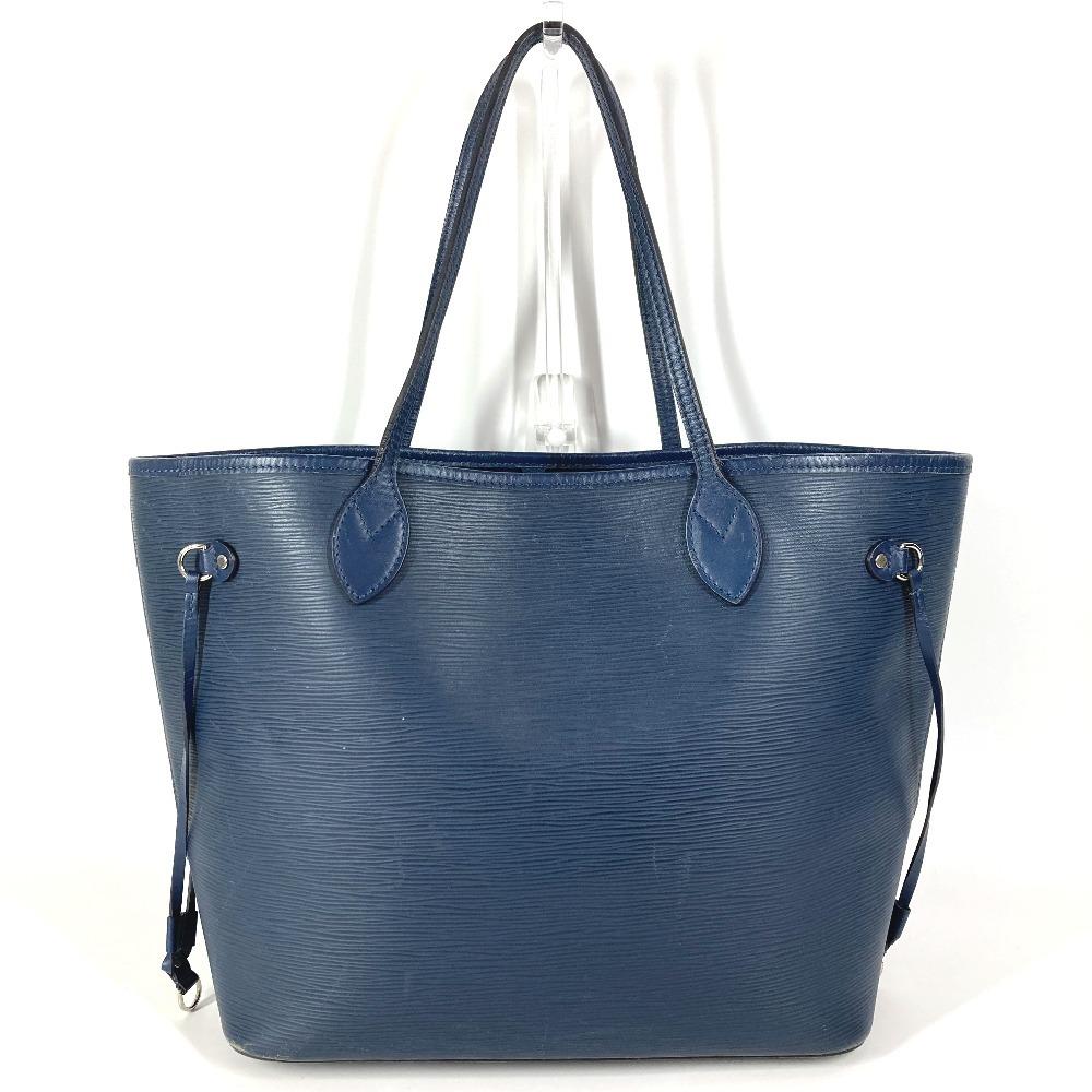 Louis Vuitton M40885 Epi Neverfull MM Tote Bag Shoulder Bag Indigo Blue Navy