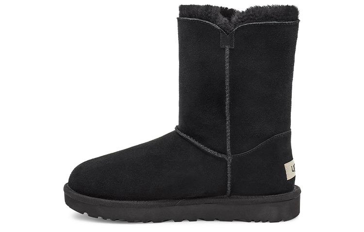UGG Bailey Button UGG Шарм Металлическая Буква Флисовая Подкладка Черный Женский 1114970-BLK 36