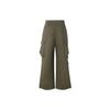 Adidas Originals Loose Fit Solid Color Sports Lace-Up Cargo Pants Men Pants Rock-Olive JG3957