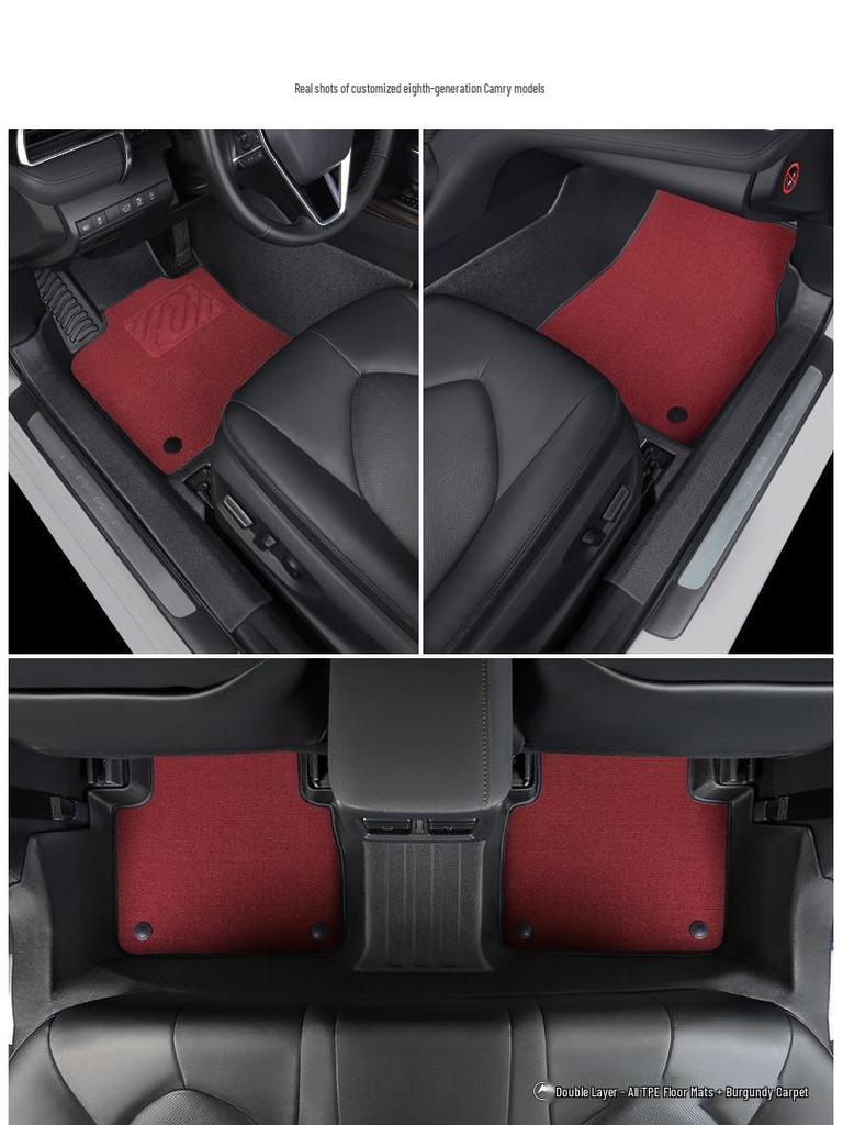 TPE Waterproof Car Floor Mats for Toyota Camry (Generations 7-9, 2012-2026)