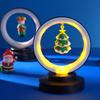 Christmas Night Light Decoration Hanging Santa Claus Xmas Tree Figurine LED Table Lamp Holiday Party Home Bedroom Desktop Decorative Light