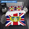 3PCS Leeds Crest Design Printed Soft Bedding Set,Including 1pc Duvet Cover And 2pcs Pillowcases Perfect for Bedroom, Dormitory, Fan gift