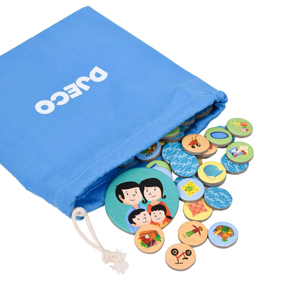 DJECO Tapi Ke Koi Educational Board Memory Card Montessori Ages Boys and Elementary School Sports Long Autumn Nights Toy, Game, Game, Game, Adult,