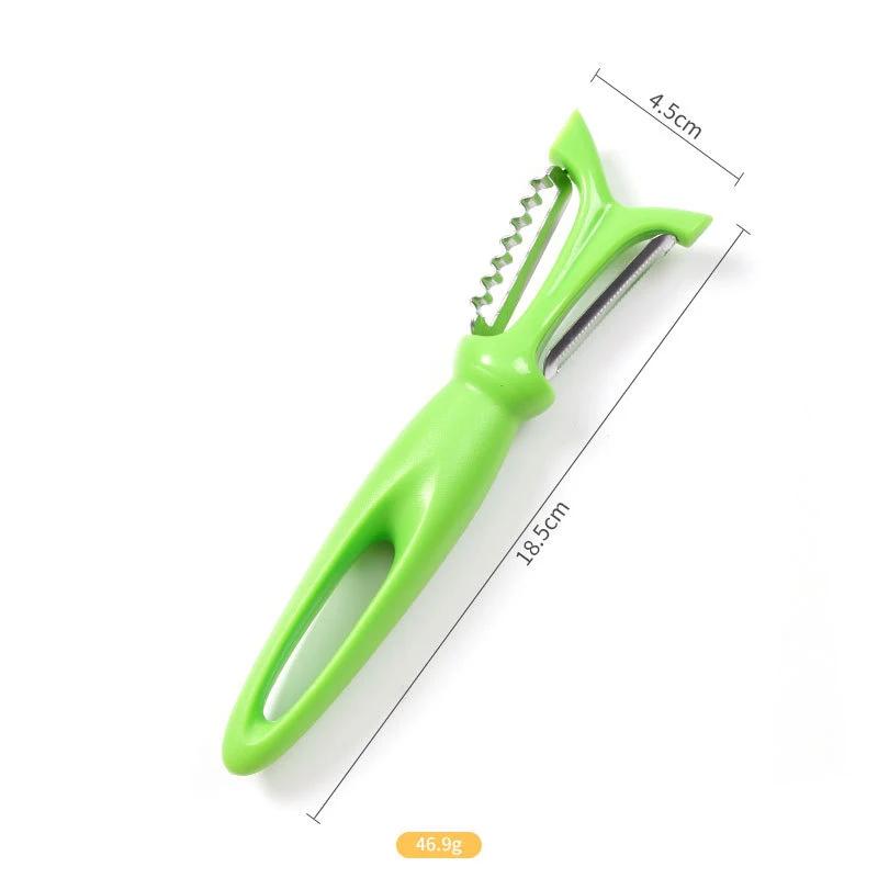 Stainless Steel Peeler Plastic Handle Carrot Cucumber Grater 3 In 1 Multi-Function Apple Potato Zesters Kitchen Vegetable Tools