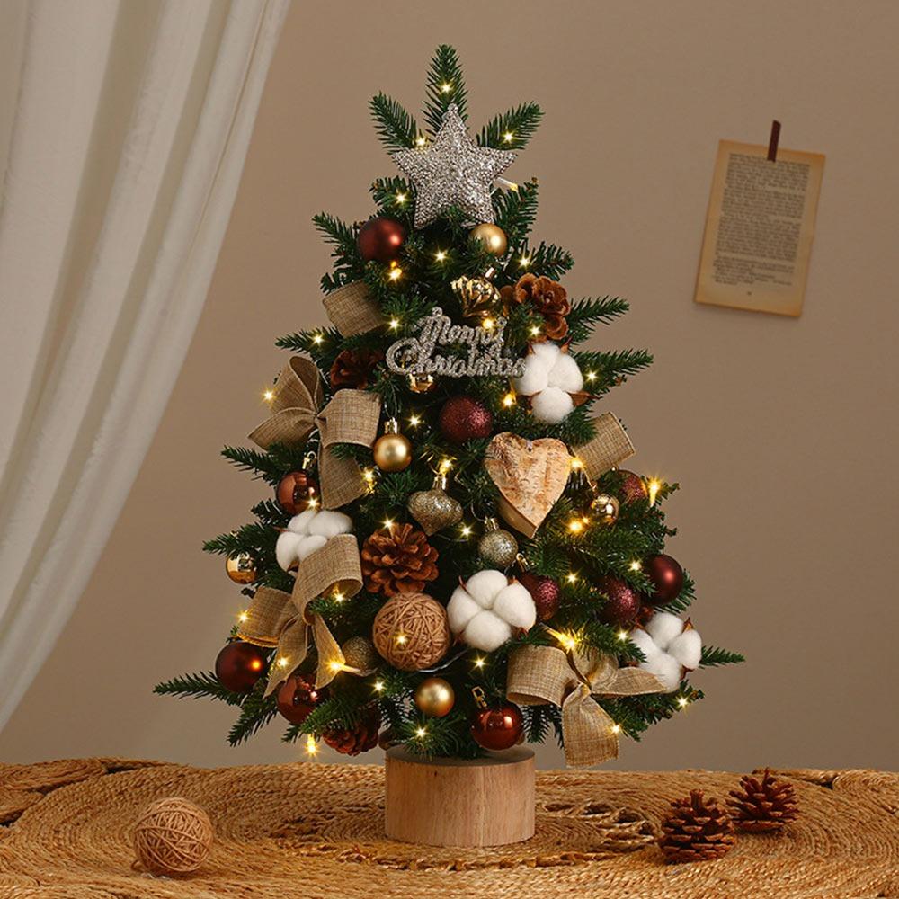 45cm DIY Christmas Tree Kit Artificial Pine Desktop Christmas Tree  Desktop Ornament