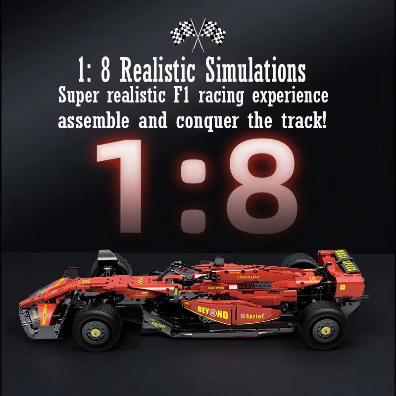 2361Pcs F1 Racing Car Building Blocks 18 number racing car model City Sports Car Bricks Toy Gift for Creative Kids