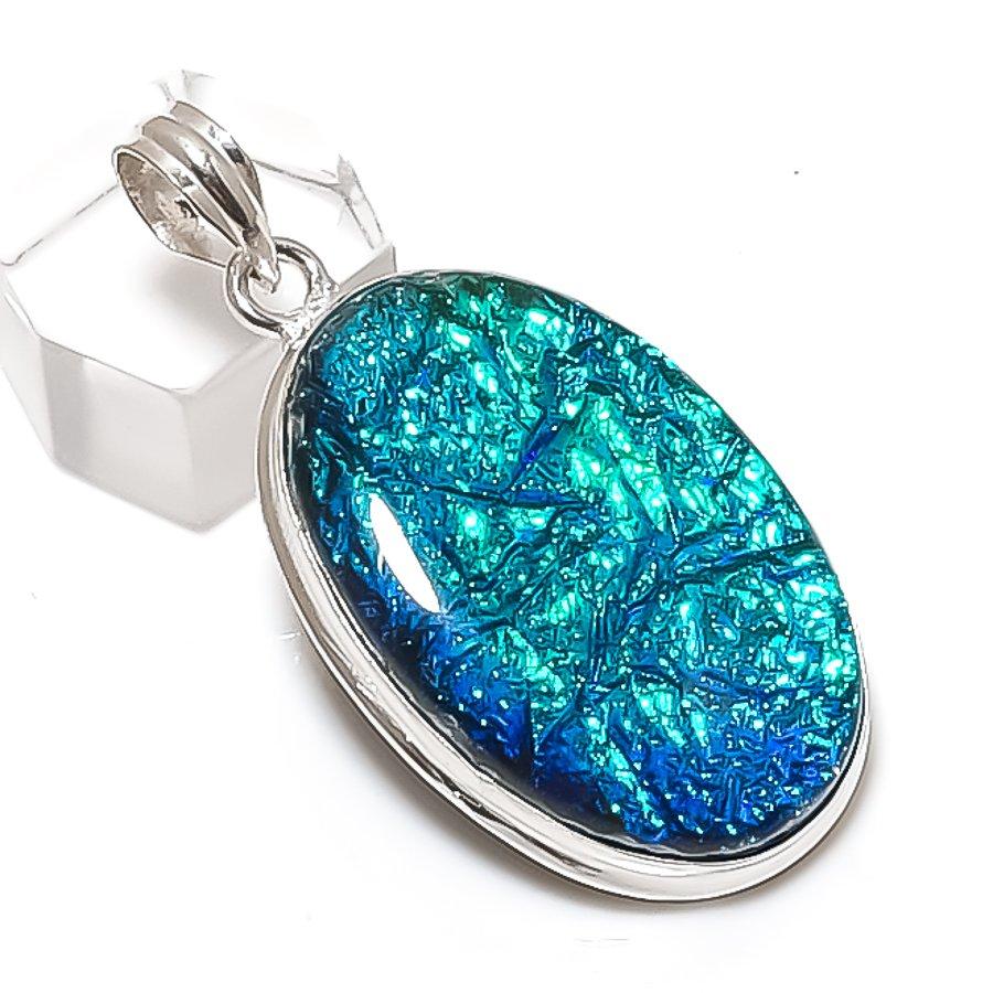 

Blue Triplet Opal Gemstone Handmade 925 Sterling Silver Pendant 2.05 r0f18