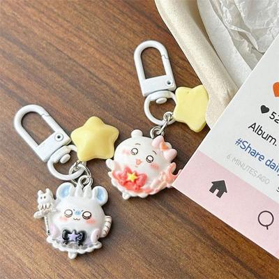 2/4 Pezzi Carino Dolce Stella Chiikawa Hachiware Usagi Catena per Telefono Portachiavi Ciondolo Ciondolo Zaino Ciondolo Borsa Ornamento da Appendere Regalo Femminile