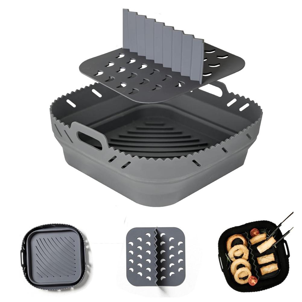 Divider Cooking Mat Foldable Baking Tray Silicone Air Fryer Mat