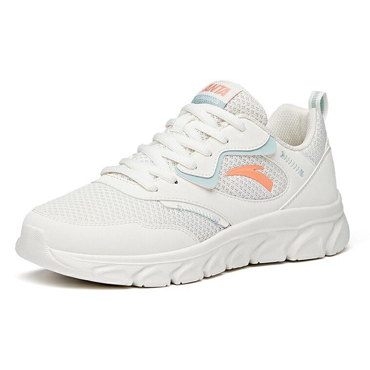 Anta Running Collection Cushioning Anti-Slip Wear-Resistant Breathability Low-Top Running Shoes Women's White Green 922355530-2