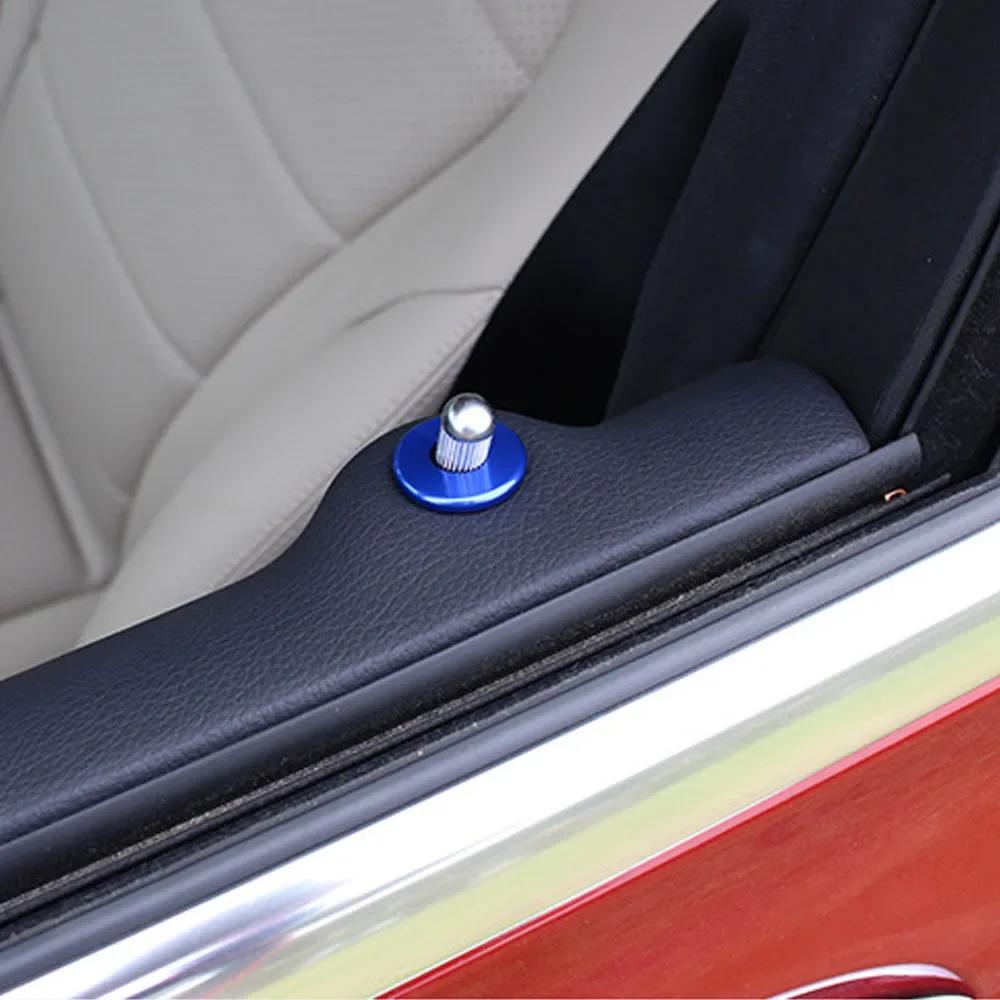 2PCS Chrome Accessories Door Lock Ring Trim For Mercedes Benz C Class W205 C180 C200 C260 2015 2016 Car Styling