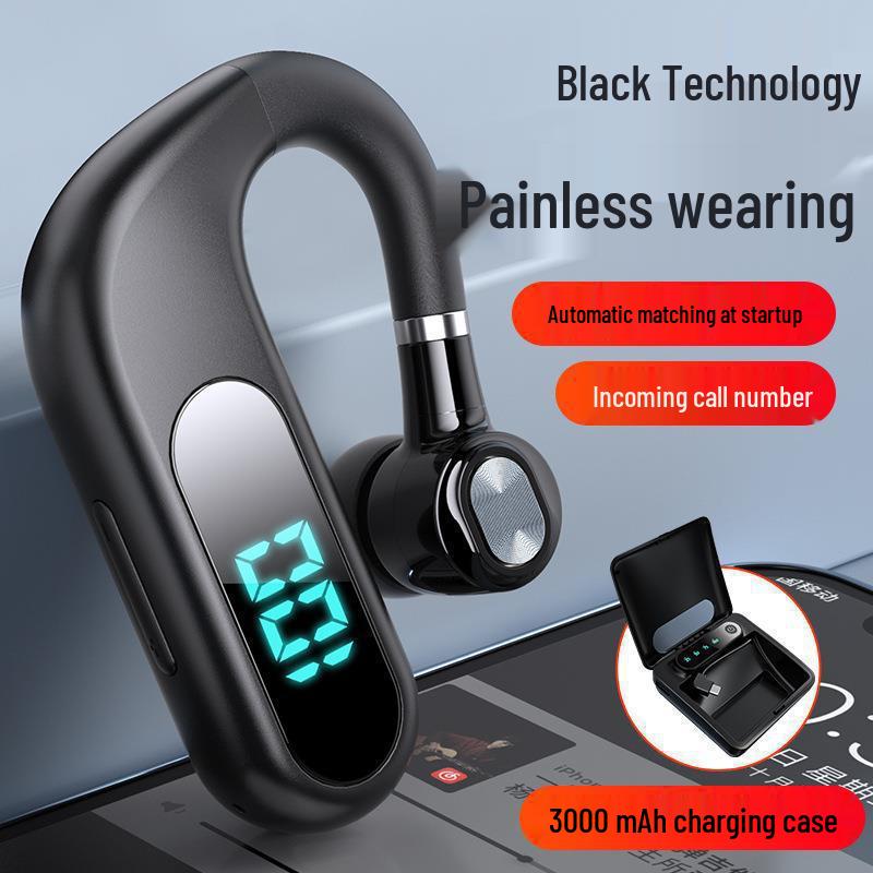 V13 Wireless Bluetooth Earphones with Noise Cancelling and Long Battery Life for Driving and Sports