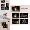 Colorful Night View Magic Scratch Art Painting Paper Kit Perfect For Young Artists And Gift Giving