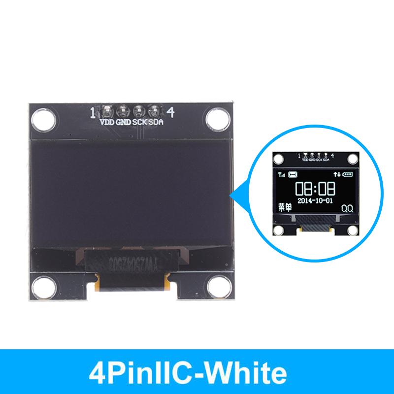 1 Stück 1,3 Zoll OLED-Modul Spi/Iic Kommunikation Weiß/Blau Farbe 128x64 1,3 Zoll OLED LCD LED-Display-Modul 1,3" OLED-Modul