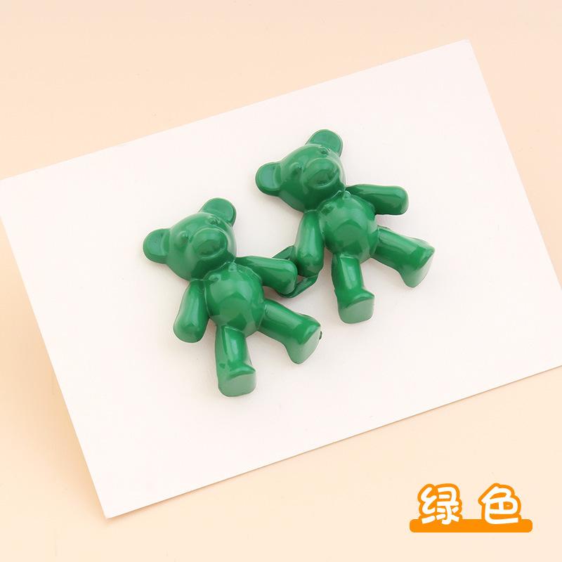 Adjustable Cute Bear Jeans Button Pins No Sew Detachable Waist Body Extender Clips for Loose Jean/skirt Fit Tighten Buckles