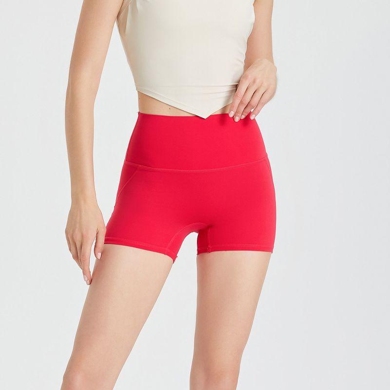 Hip Lifting Zero Sense No Embarrassment Line Shorts Fitness Women Peach