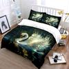 Luminous Swan Three-Piece Set Suitable For Kid'S And Adults' Bedroom Decor, Exquisite Three-Piece Bedding Set Gift