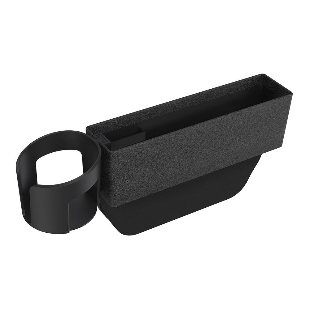 

Автомобильный ящик для хранения щелей, органайзер для сиденья, поддержка беспроводной сверхбыстрой зарядки, двойной выход USB, 2 интерфейса для Black-4