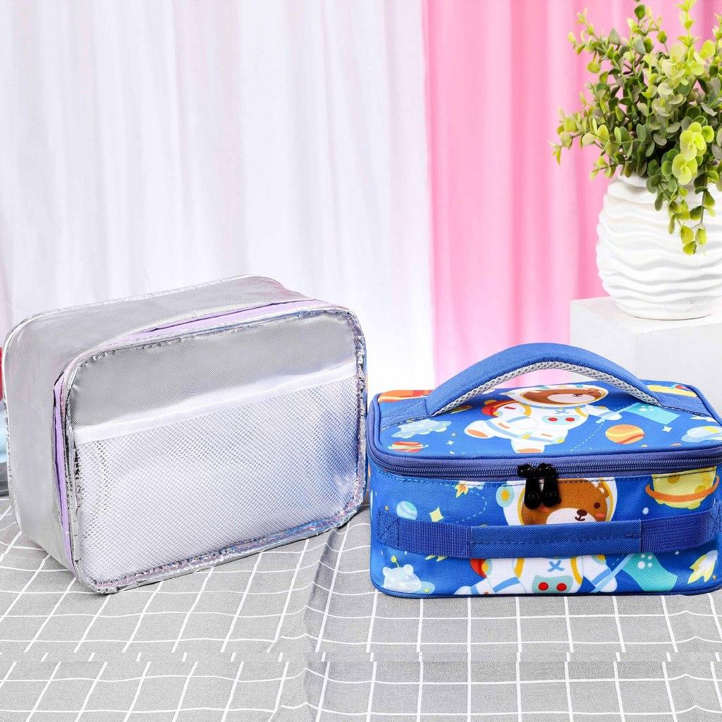 Childrens Cartoon Insulated Lunch Bag With Oxford Fabric For School And Travel