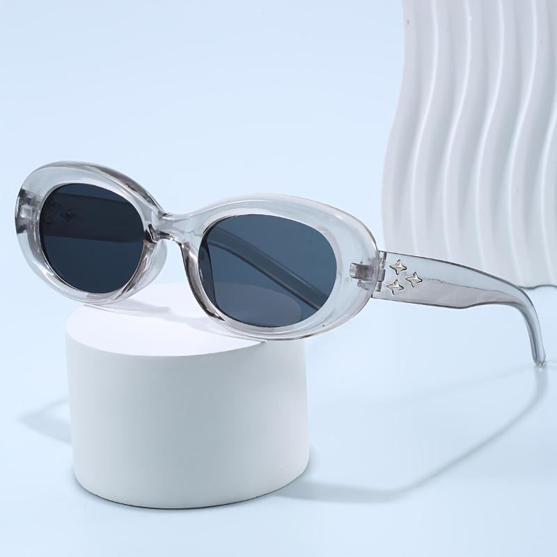 Retro Oval Cat Eye Glasses for Women Stylish Party Eyewear Fashion Accessory Travel Casual Attire