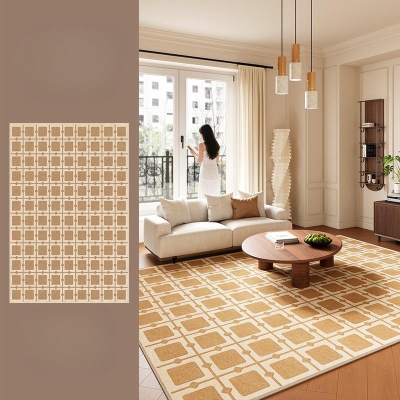 Minimalist Style Lines Pattern Living Room Carpet Fashion Simple Sofa Coffee Table Floor Mat Washable Easy Clean Soft Rug Tapis
