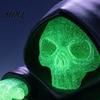 Unique Desktop Figurine Computer Monitor Skull Figurine 3D Printed Luminous Display Decor with Hooded Grim Reaper Design Halloween Horror